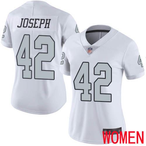 Oakland Raiders Limited White Women Karl Joseph Jersey NFL Football 42 Rush Vapor Untouchable Jersey